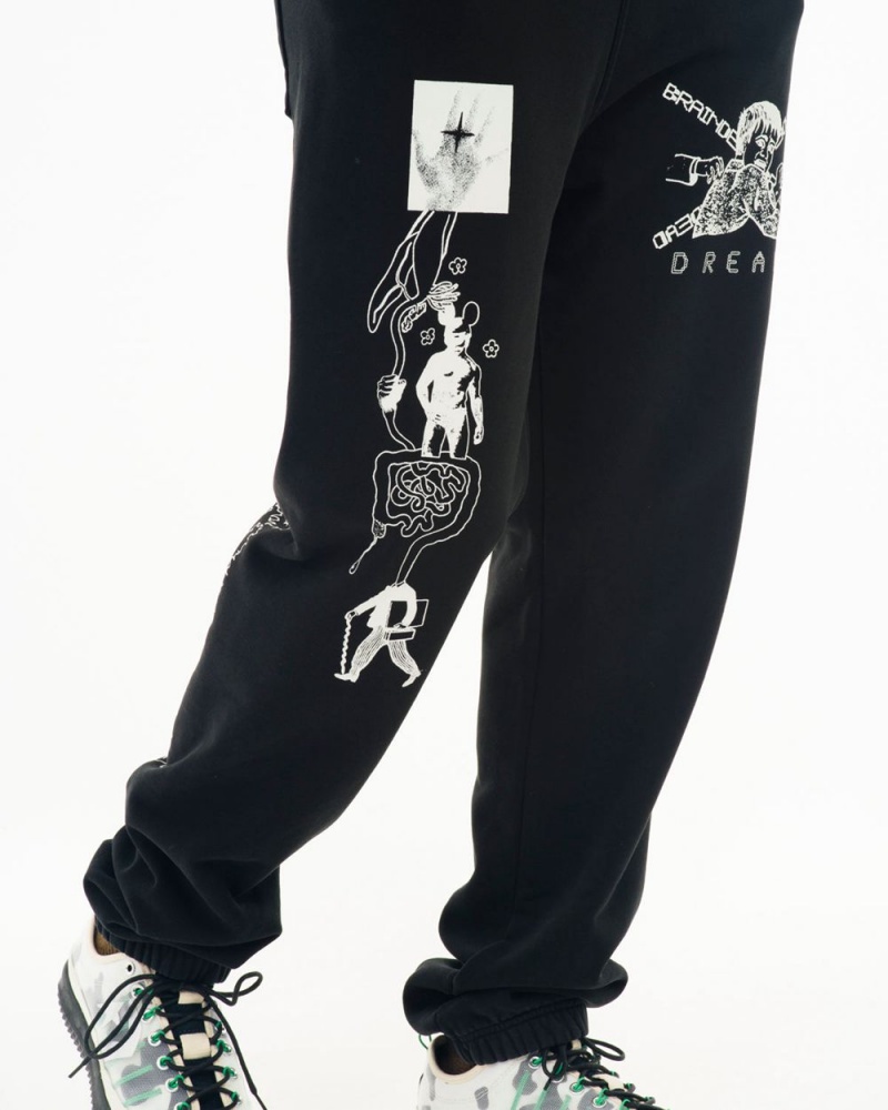 Black Brain Dead Braindead Dreams Sweat Pant | AU 6928453-PS