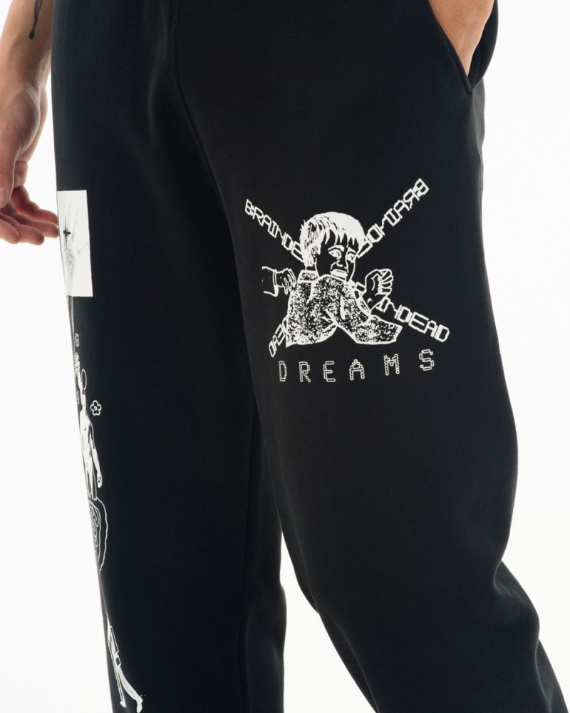 Black Brain Dead Braindead Dreams Sweat Pant | AU 6928453-PS