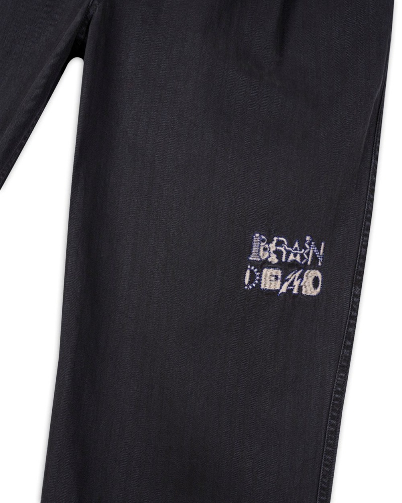 Black Brain Dead Connections Herringbone Pant | AU 8610932-QG