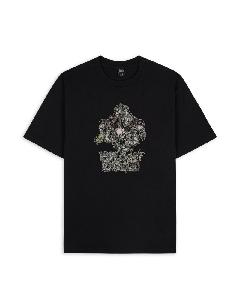 Black Brain Dead Creature Commando T-Shirt | AU 9124857-OB