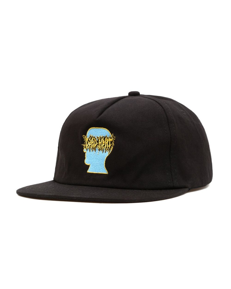 Black Brain Dead Dead Heat Gradient Logo Head Five Panel Hat | AU 1549036-TE