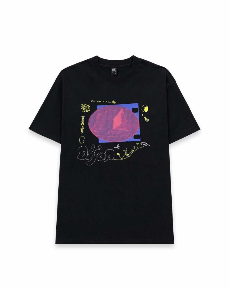 Black Brain Dead Dijon T-Shirt | AU 1430972-DZ