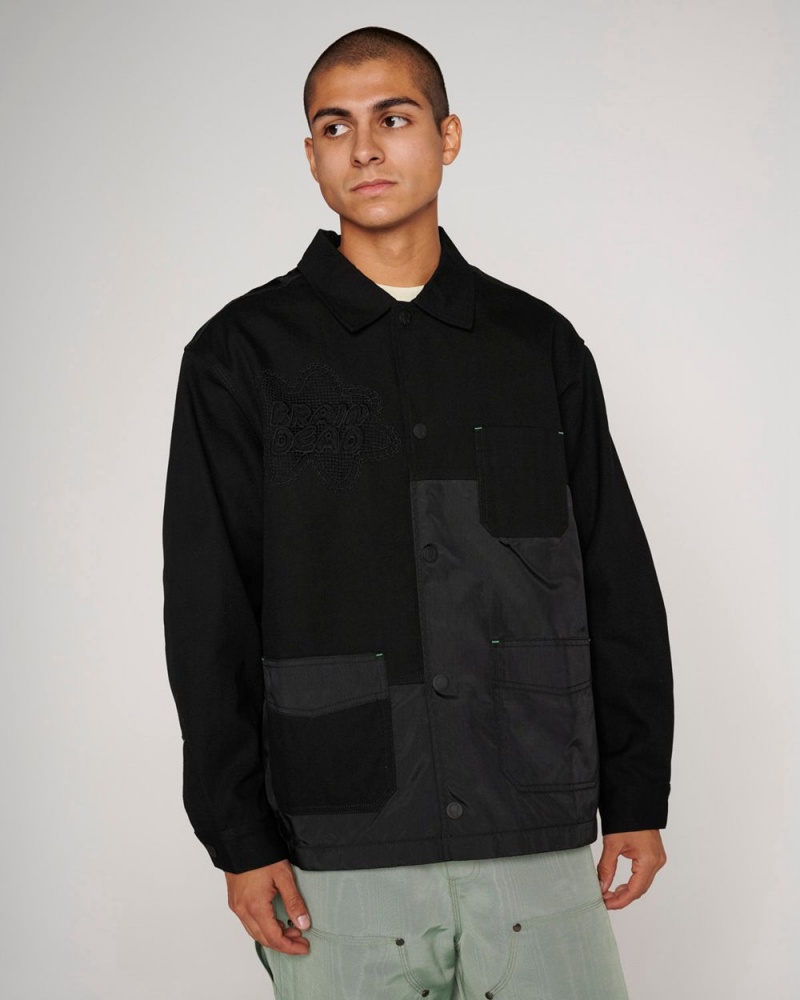 Black Brain Dead Doily Chore Jacket | AU 2736094-WI