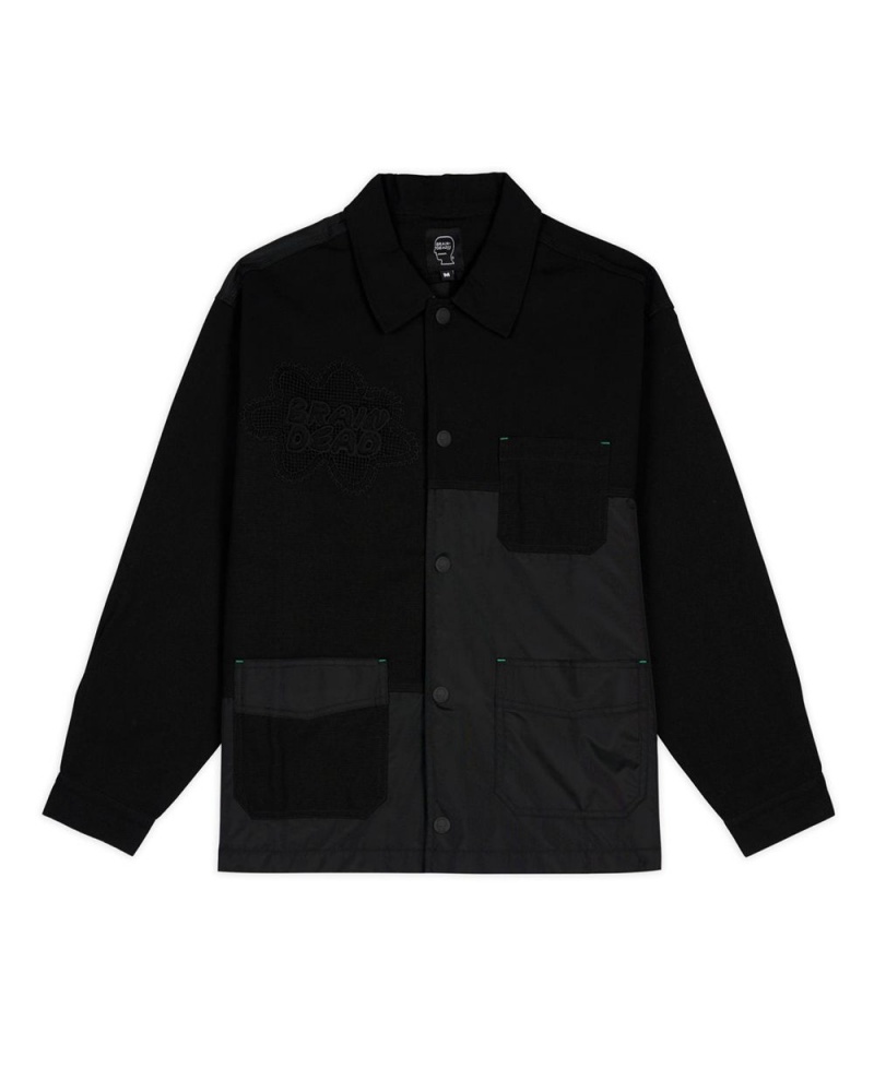 Black Brain Dead Doily Chore Jacket | AU 2736094-WI