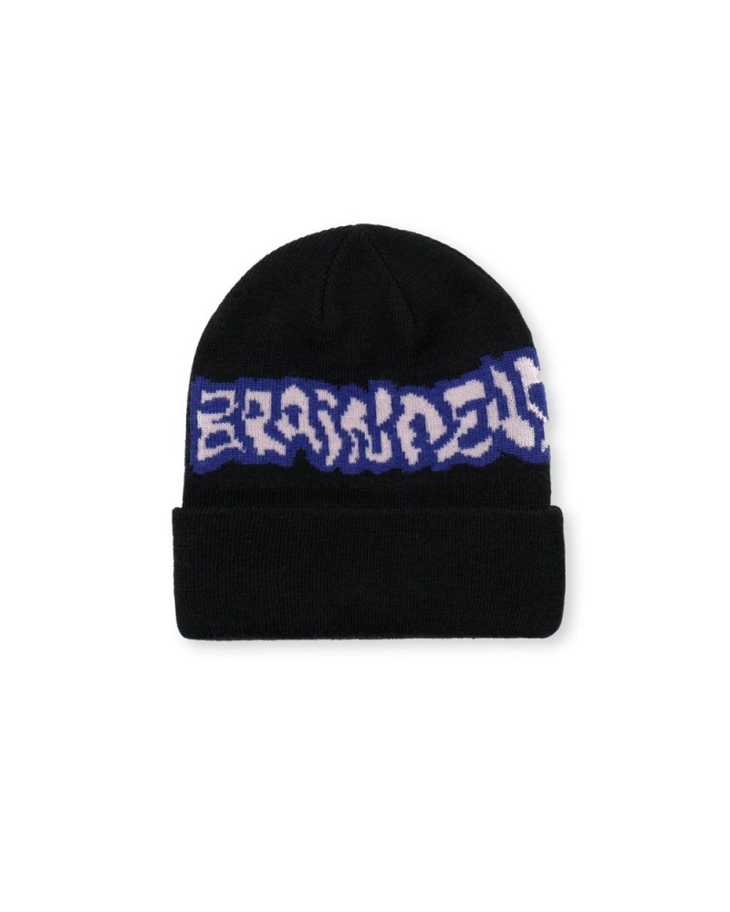 Black Brain Dead Dystopia Wool Beanie | AU 9058214-DR