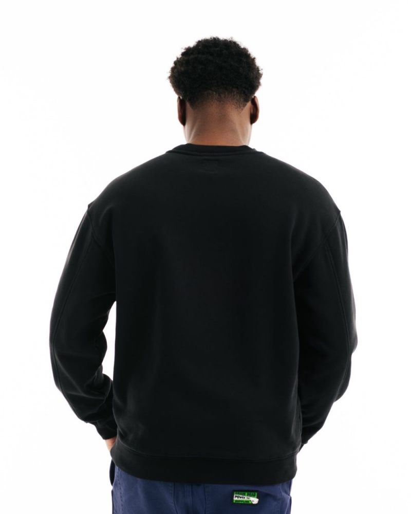 Black Brain Dead Final Stand Crewneck Sweatshirt | AU 2653189-LK