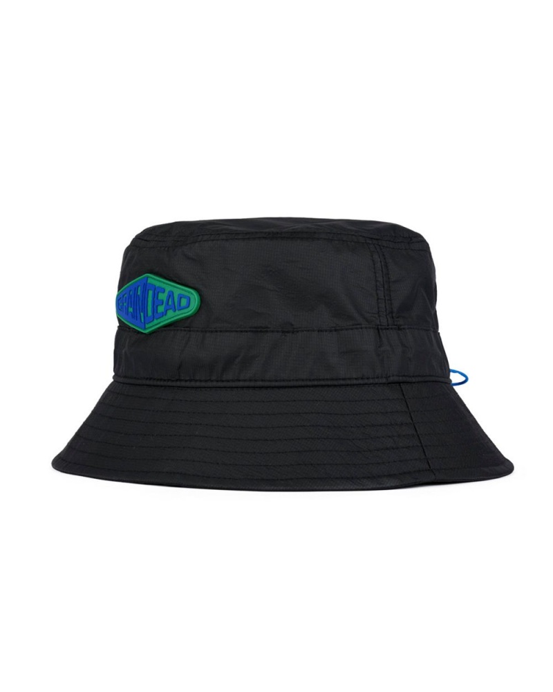 Black Brain Dead Fisheye Cinch Bucket Hat | AU 9528431-FW