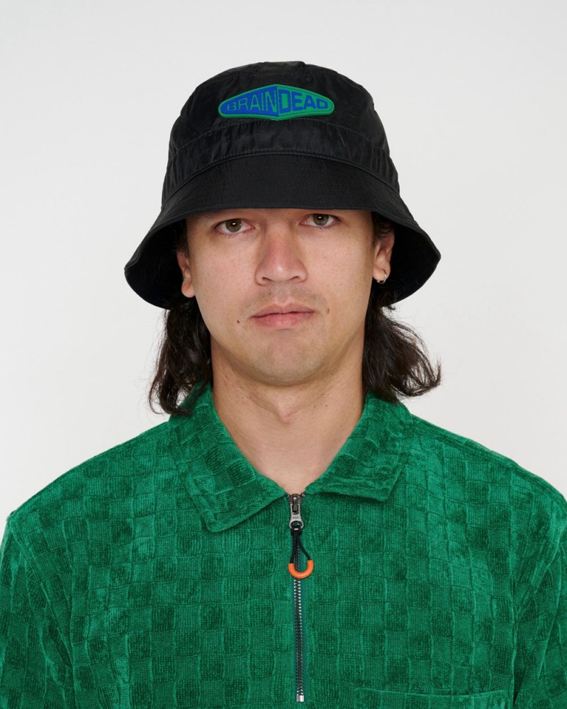 Black Brain Dead Fisheye Cinch Bucket Hat | AU 9528431-FW