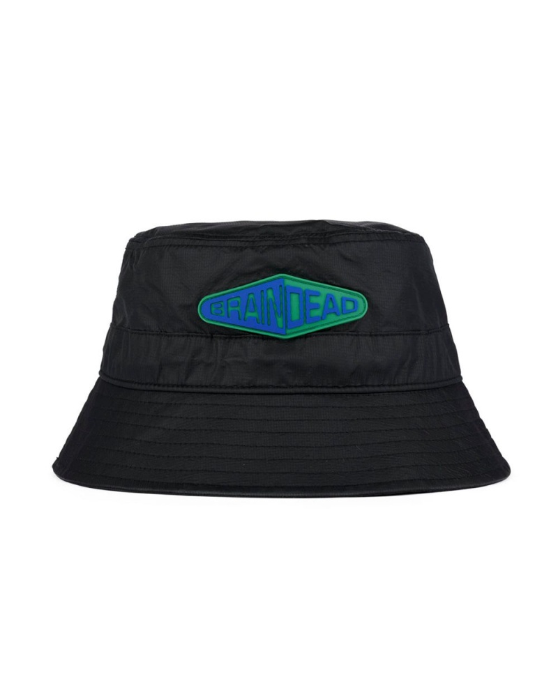 Black Brain Dead Fisheye Cinch Bucket Hat | AU 9528431-FW