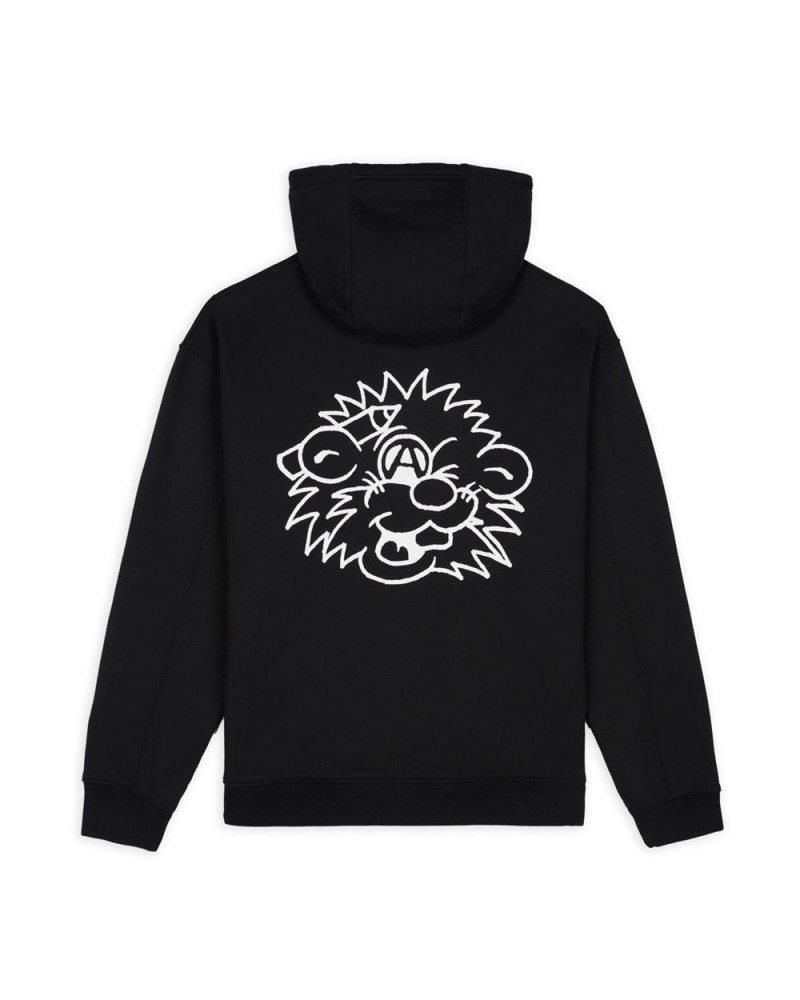 Black Brain Dead Jiblets Zip Up Sweatshirt Hoodie | AU 5301824-QN