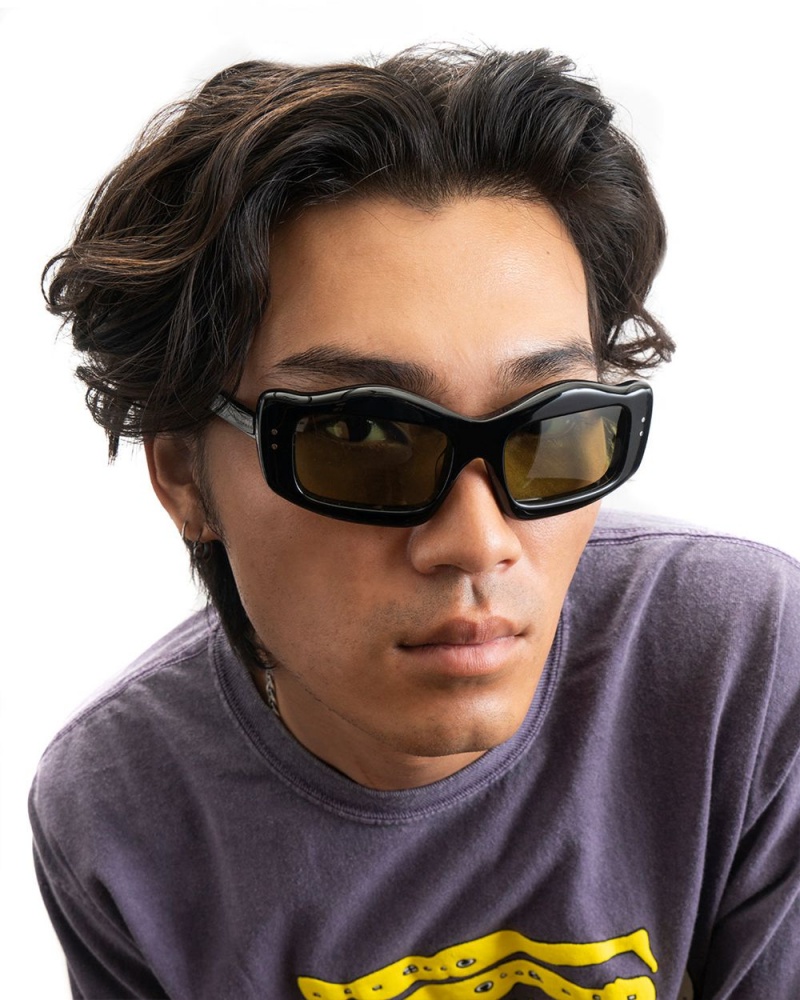 Black Brain Dead Kurata Post Modern Primitive Eye Protection Sunglasses | AU 0623719-ET