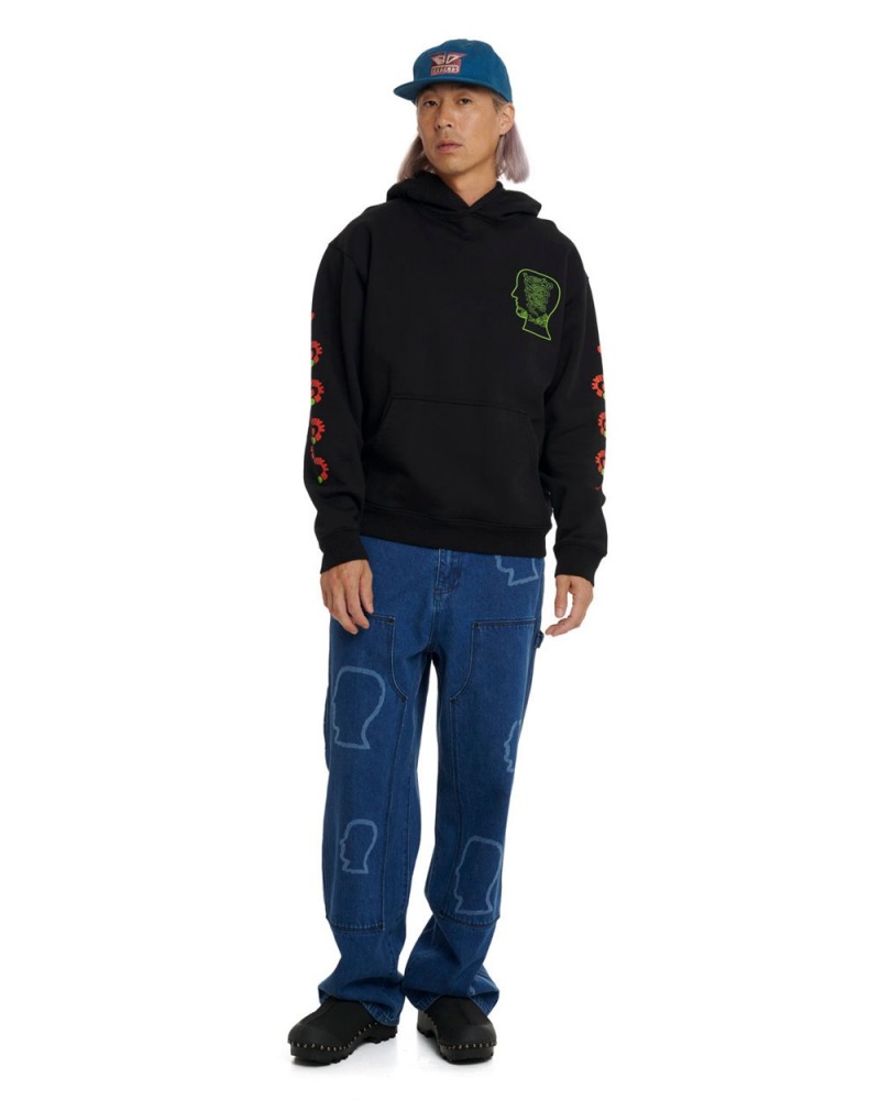 Black Brain Dead Lizard Cowboy Hoodie | AU 6150723-TF