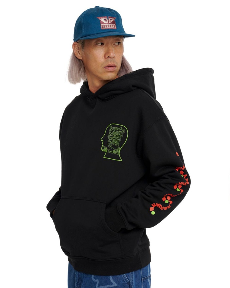 Black Brain Dead Lizard Cowboy Hoodie | AU 6150723-TF