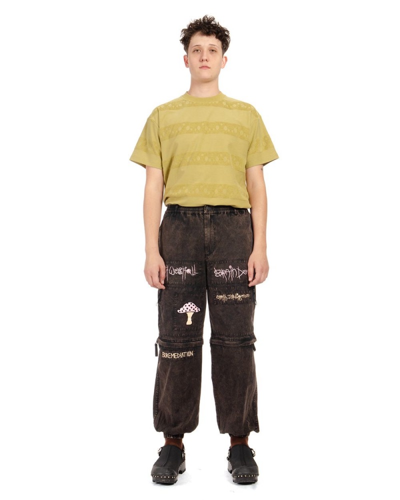 Black Brain Dead Mushroom Utility Pant | AU 6870925-CI