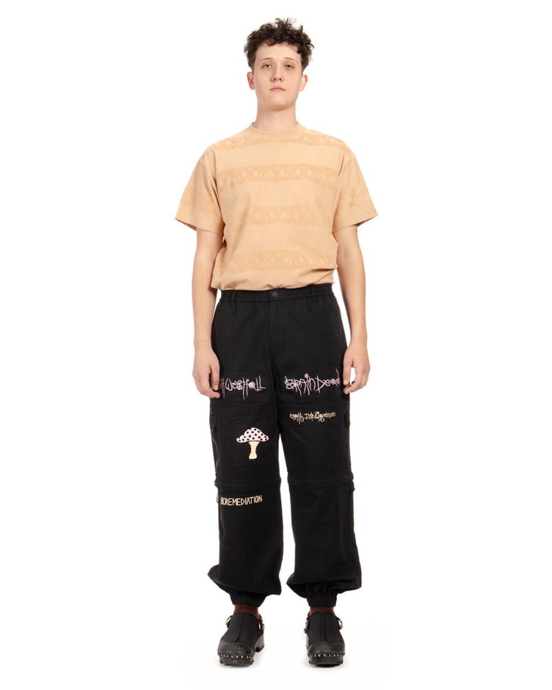 Black Brain Dead Mushroom Utility Pant | AU 1325468-AR