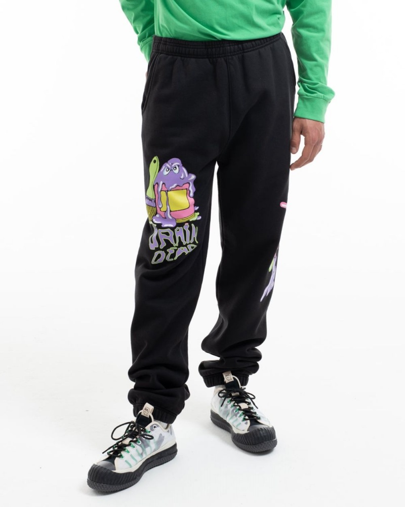 Black Brain Dead Paintman Sweat Pant | AU 8706453-VX