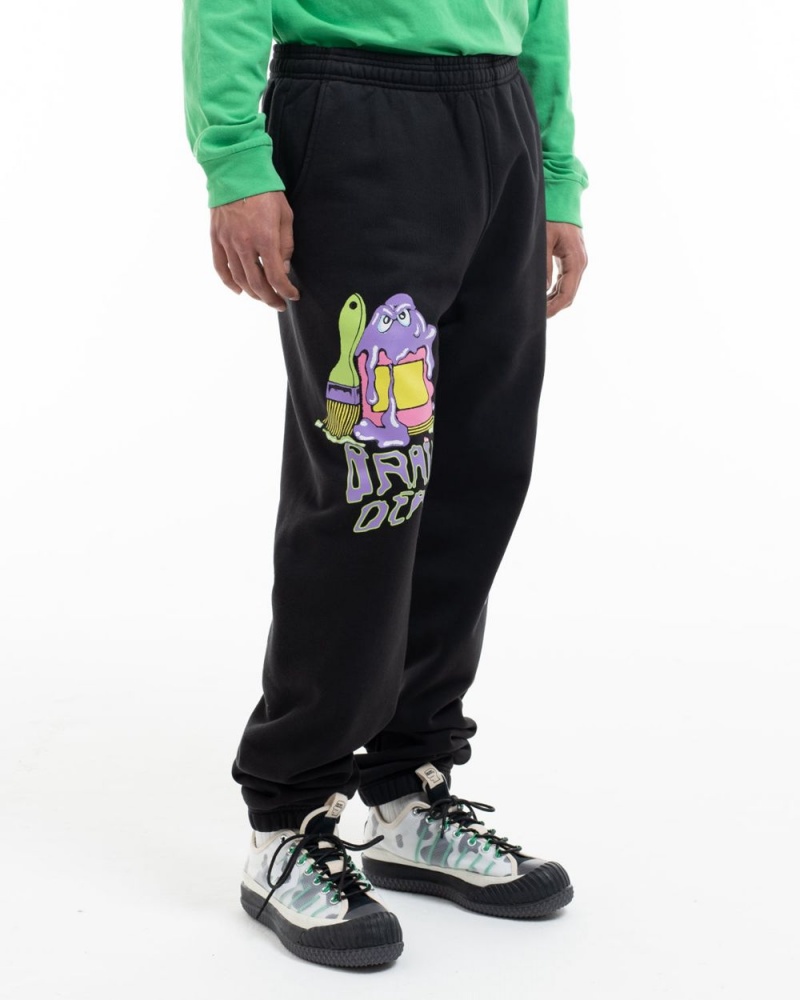 Black Brain Dead Paintman Sweat Pant | AU 8706453-VX