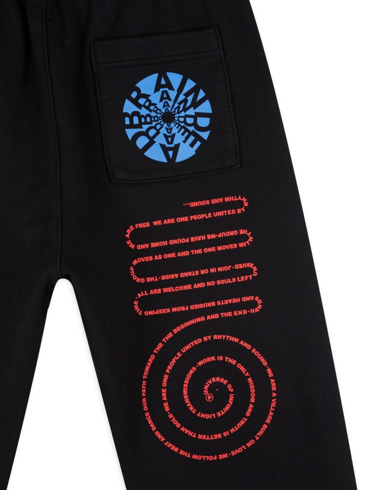 Black Brain Dead Perfect Visions Sweatpant | AU 4325671-ZS