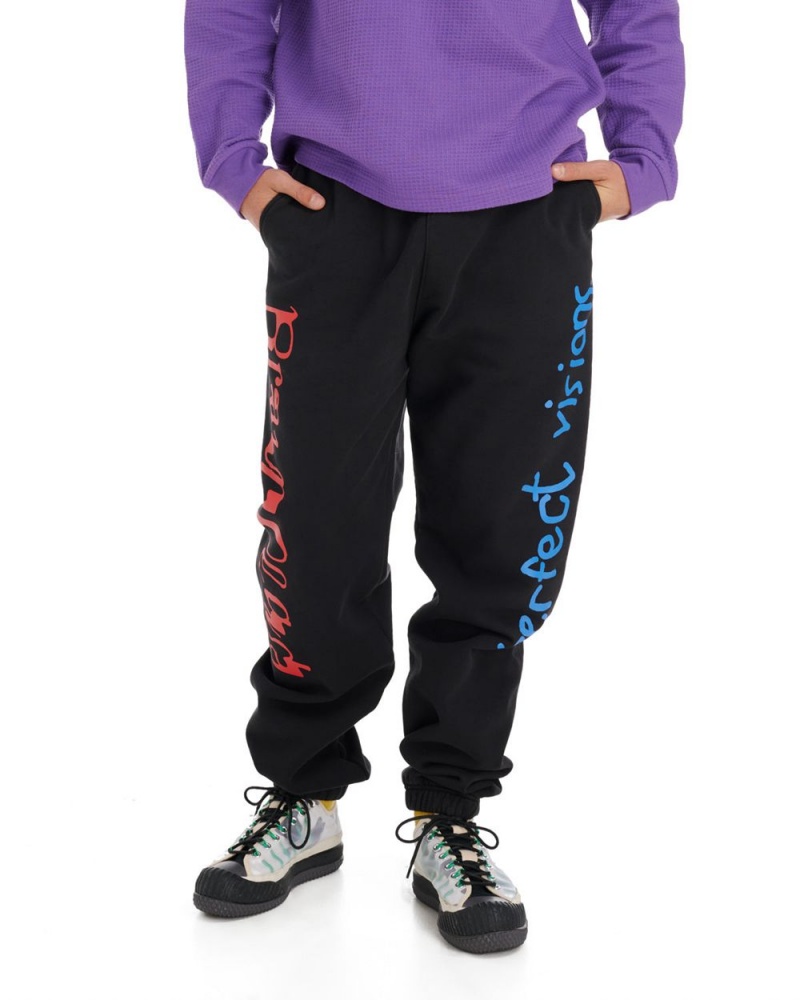 Black Brain Dead Perfect Visions Sweatpant | AU 4325671-ZS