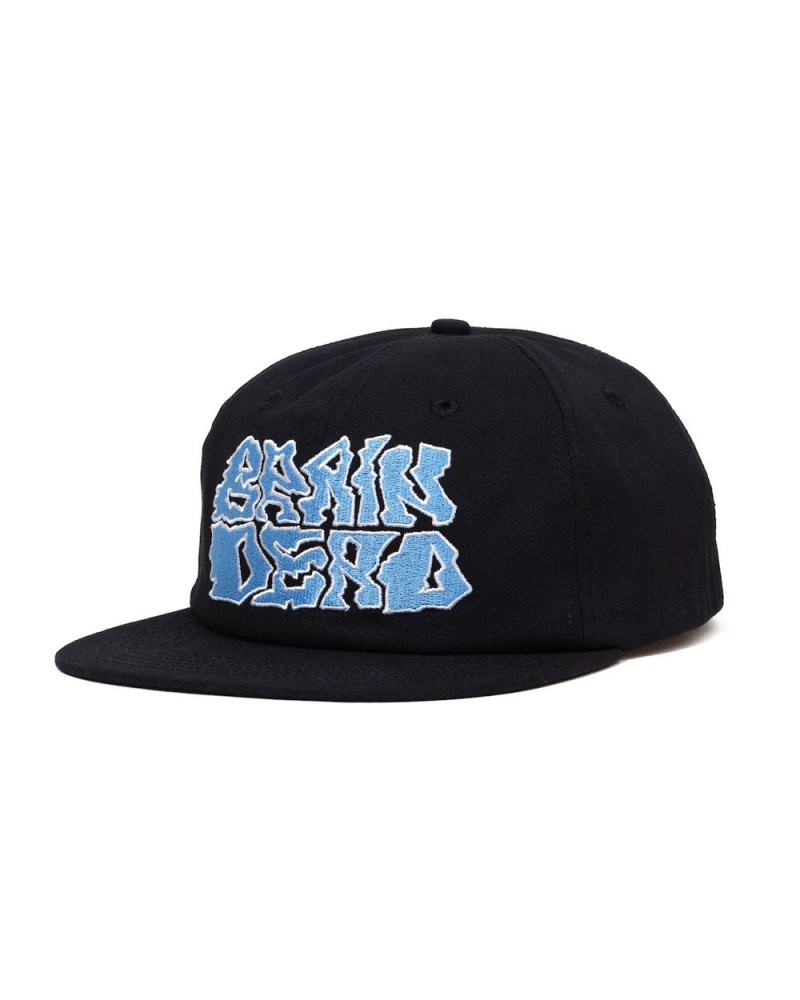 Black Brain Dead Prehistoric Twill Six Panel Hat | AU 4583290-ZM