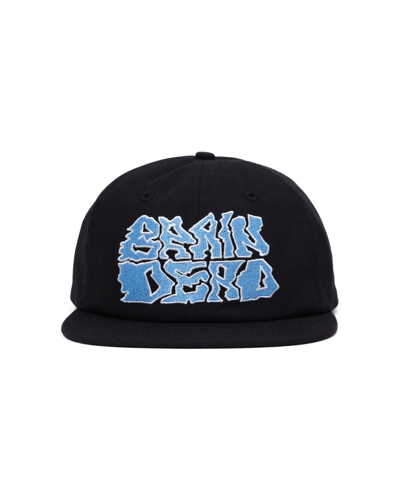 Black Brain Dead Prehistoric Twill Six Panel Hat | AU 4583290-ZM