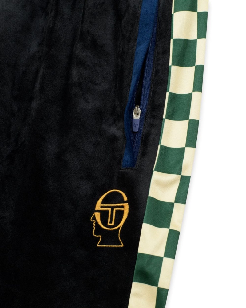 Black Brain Dead Sergio Tacchini X Velour Tracksuit Jacket | AU 8563702-VD