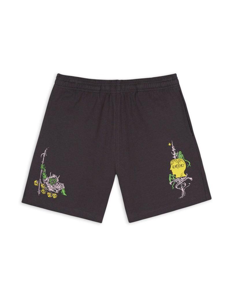 Black Brain Dead Skull Emperor Shorts | AU 7198056-BL