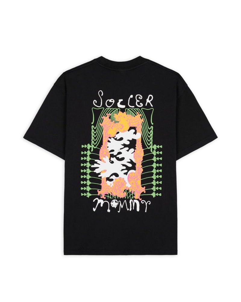 Black Brain Dead Soccer Mommy T-Shirt | AU 9324075-FA