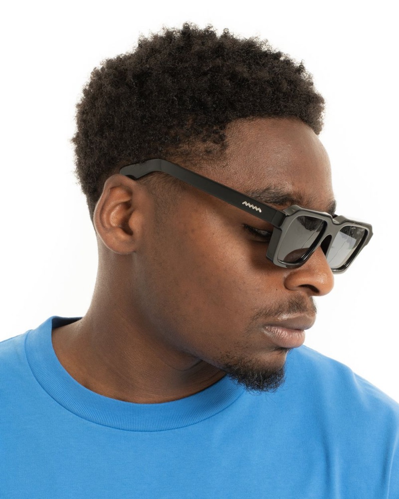 Black Brain Dead Staunton Post Modern Primitive Eye Protection Sunglasses | AU 0541896-KD