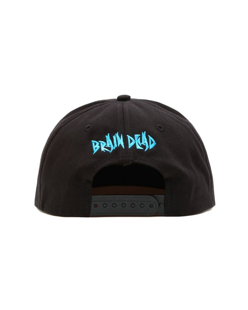 Black Brain Dead Sunami Logo Head Five Panel Hat | AU 0982671-NU