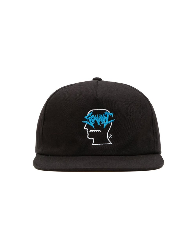 Black Brain Dead Sunami Logo Head Five Panel Hat | AU 0982671-NU