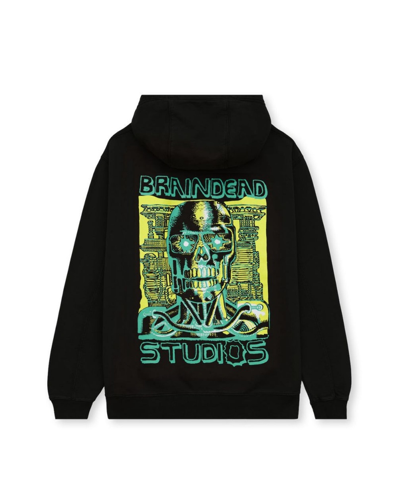 Black Brain Dead Terminator Studios Hoodie | AU 1238549-MN