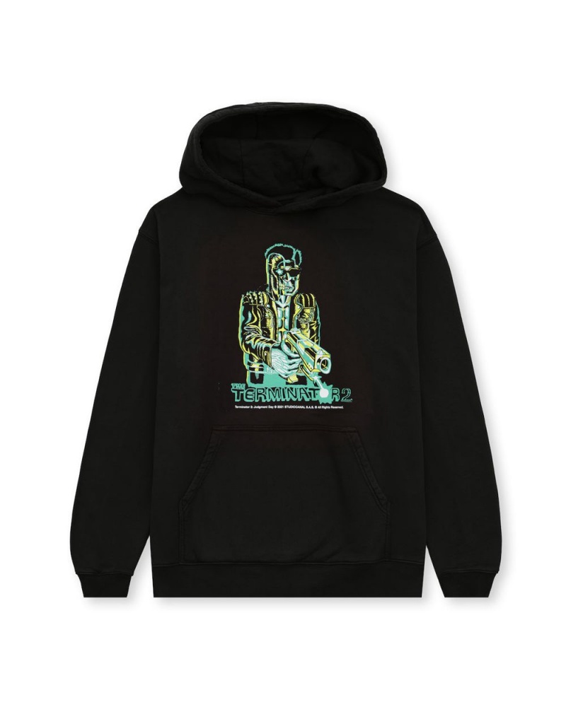 Black Brain Dead Terminator Studios Hoodie | AU 1238549-MN