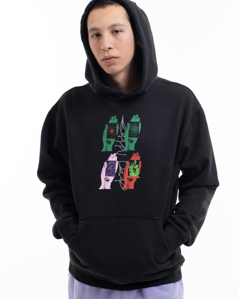 Black Brain Dead Throwing Hands Hoodie | AU 8341970-RP