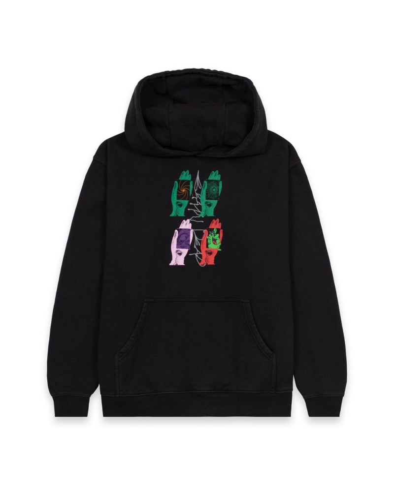 Black Brain Dead Throwing Hands Hoodie | AU 8341970-RP