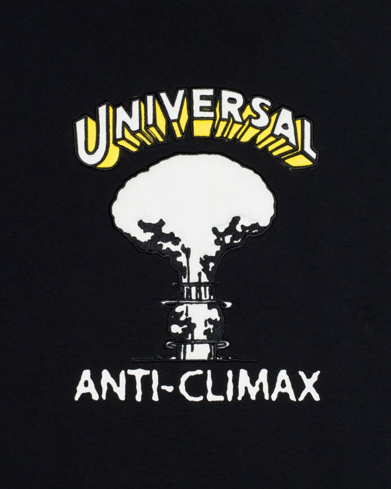 Black Brain Dead Universal Anti-Climax Crewneck Sweatshirt | AU 2096745-PC