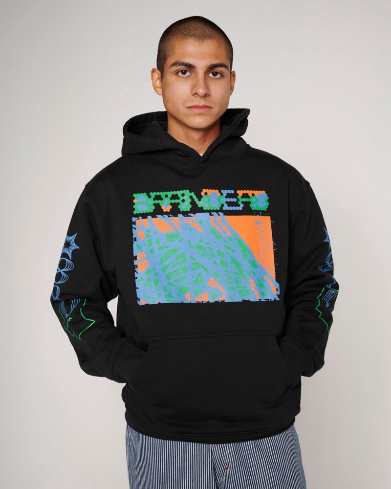 Black Brain Dead Videosphere Hoodie | AU 4705928-XN