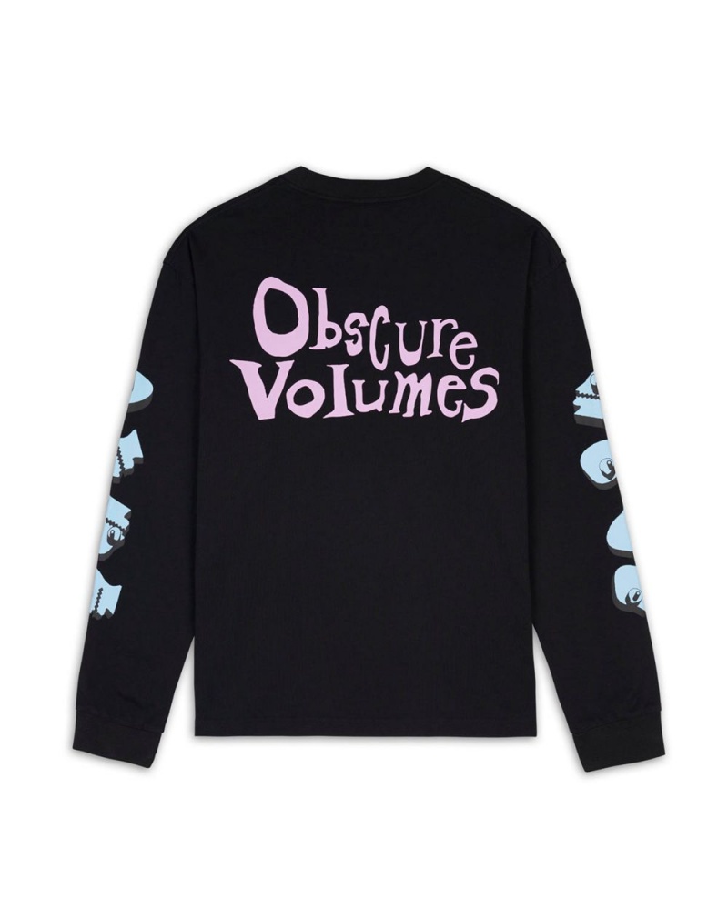 Black Brain Dead Volume Obscure Long Sleeve T-Shirt | AU 3108754-JL