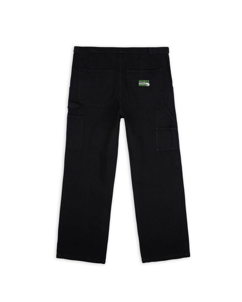 Black Brain Dead Washed Hard Ware/Soft Wear Carpenter Pant | AU 1046597-CN