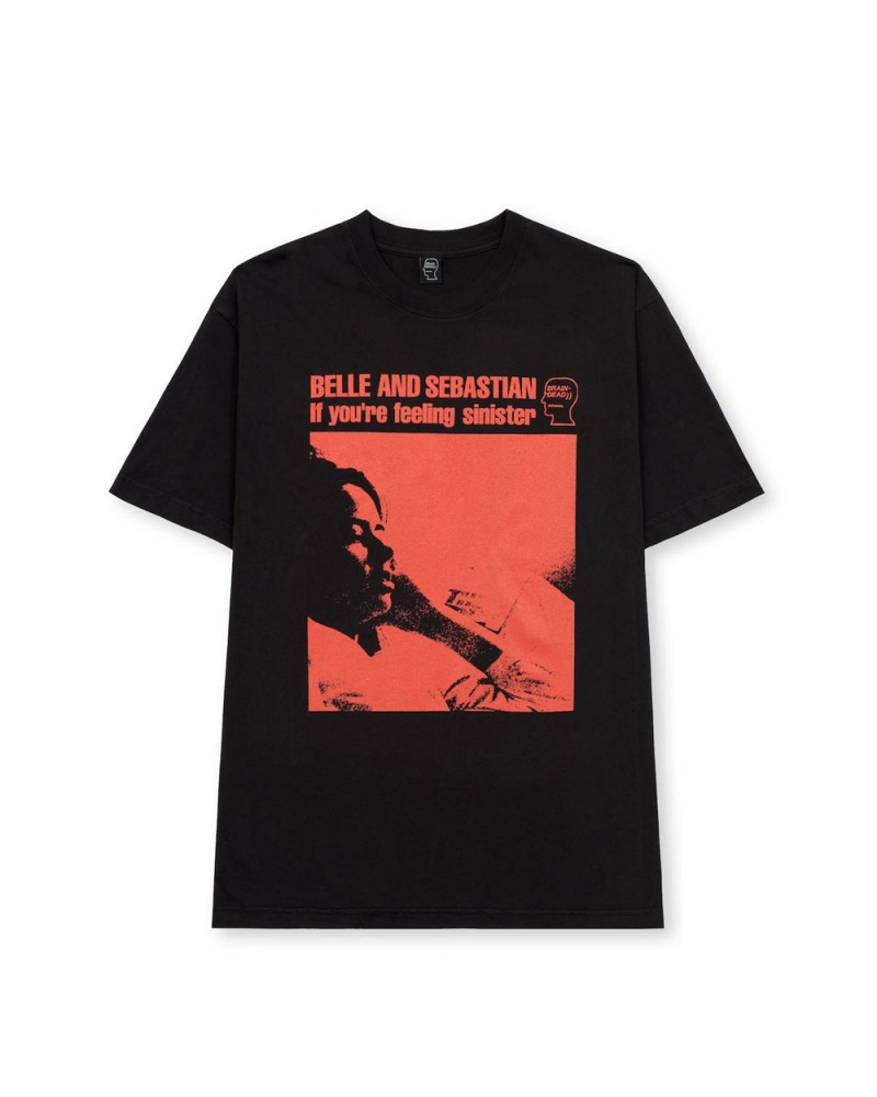 Black Brain Dead X Belle And Sebastian Feeling Sinister T-Shirt | AU 3280957-CG