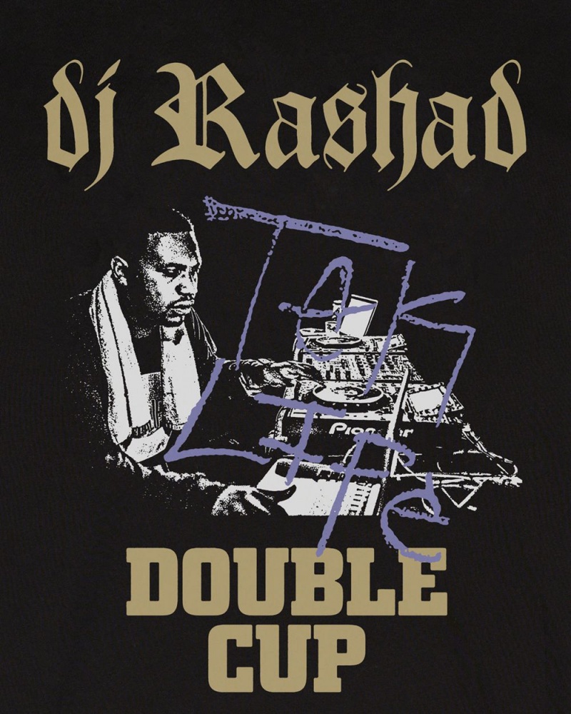 Black Brain Dead X Dj Rashad Double Cup Long Sleeve T-Shirt | AU 3147805-UF