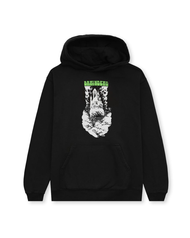 Black Brain Dead X Dungeons & Dragons Castle Hoodie | AU 8579346-AJ