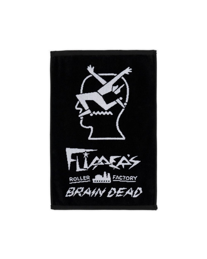 Black Brain Dead X Flippers Roller Factory Hand Towel | AU 3762154-NQ