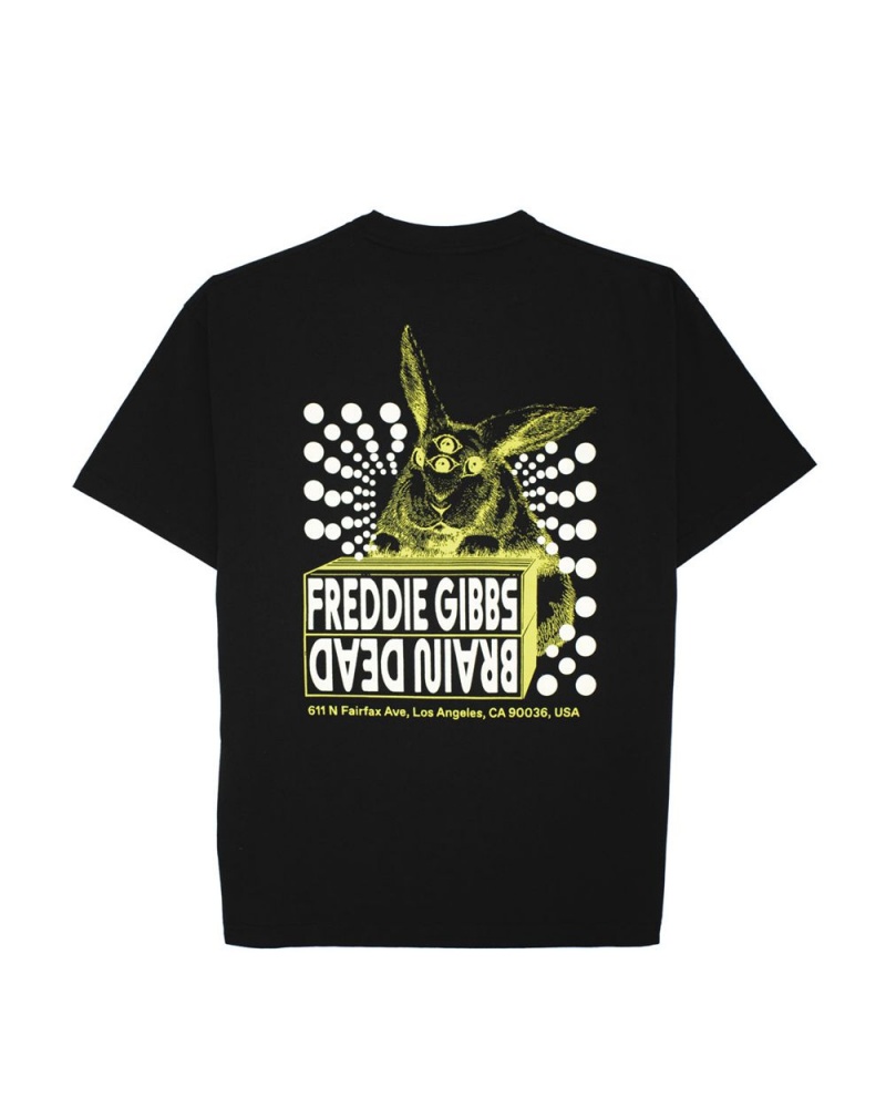 Black Brain Dead X Freddie Gibbs T-Shirt | AU 0685792-PS