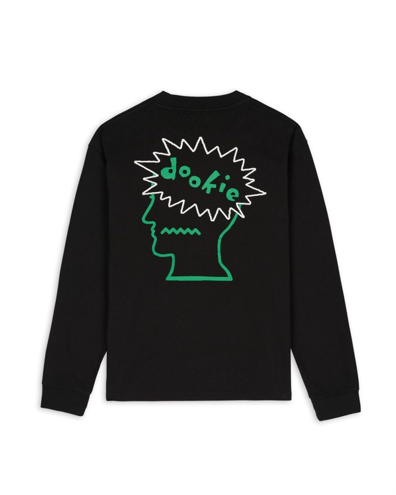 Black Brain Dead X Green Day Dookie Long Sleeve T-Shirt | AU 4536128-UD