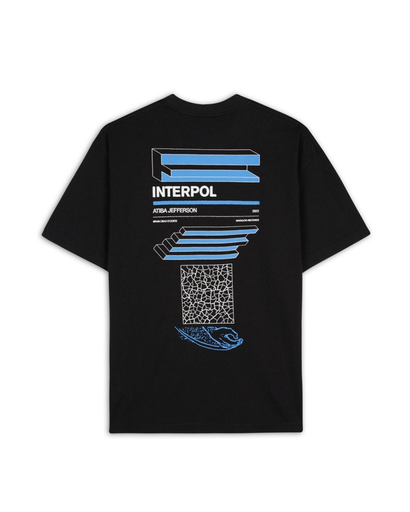 Black Brain Dead X Interpol Atiba Jefferson Photo #2 T-Shirt | AU 1867304-MI