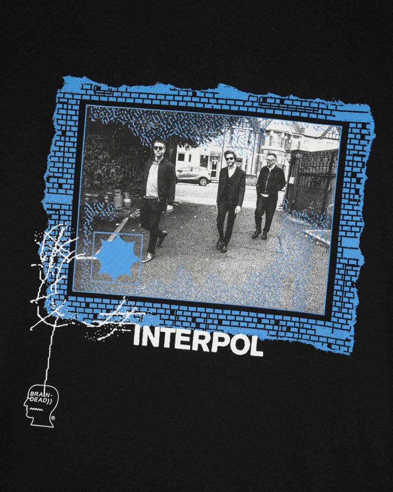 Black Brain Dead X Interpol Atiba Jefferson Photo #2 T-Shirt | AU 1867304-MI