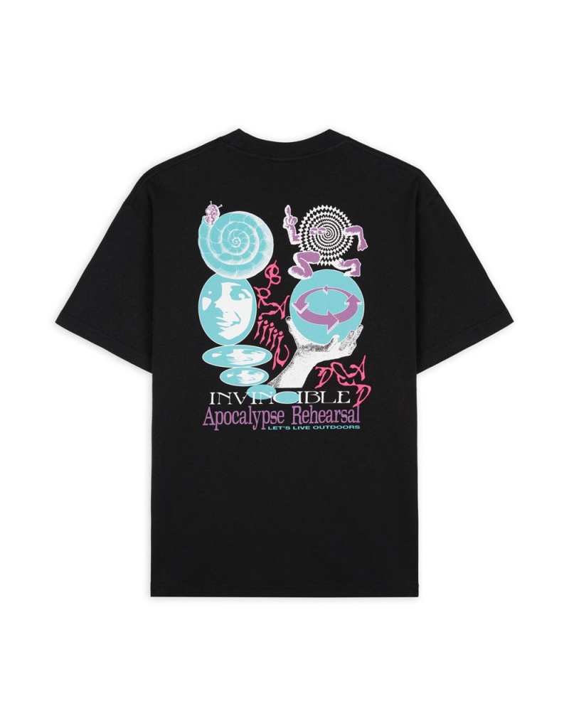 Black Brain Dead X Invincible Apocalypse T-Shirt | AU 4360975-WT