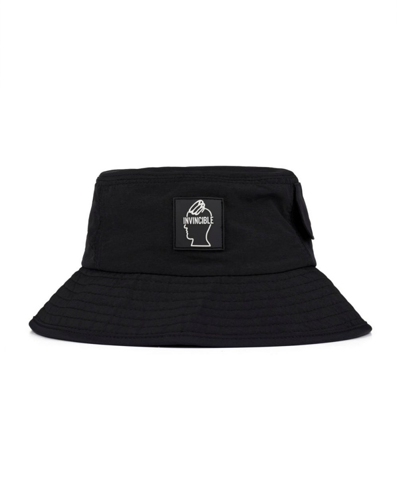 Black Brain Dead X Invincible Taslan Boonie Hat | AU 8691257-VN