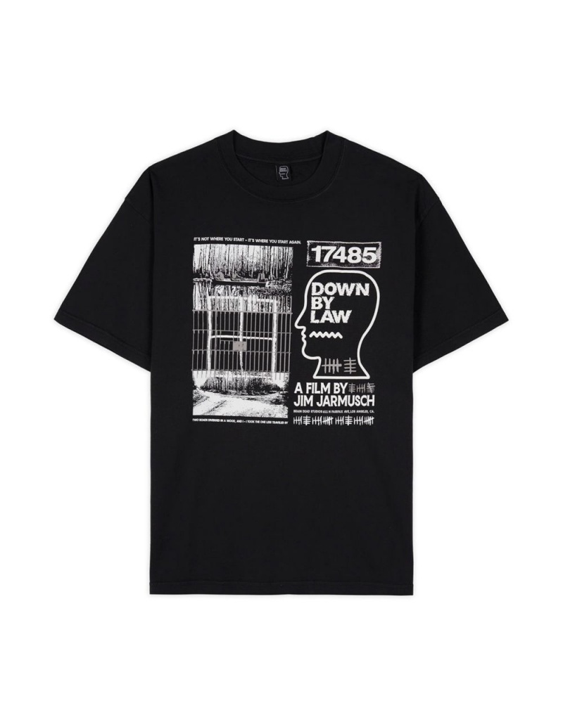 Black Brain Dead X Jim Jarmusch Down By Law T-Shirt | AU 3258064-KF